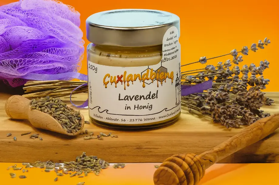 Lavendel in Honig – cremig im Glas